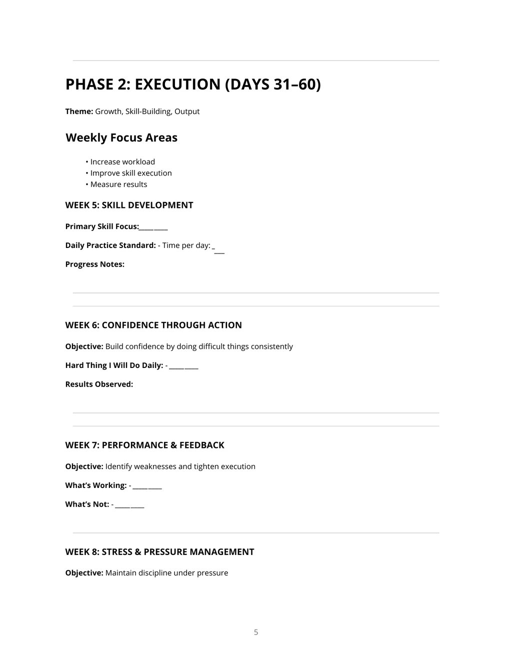 90-Day Course Planner for Men