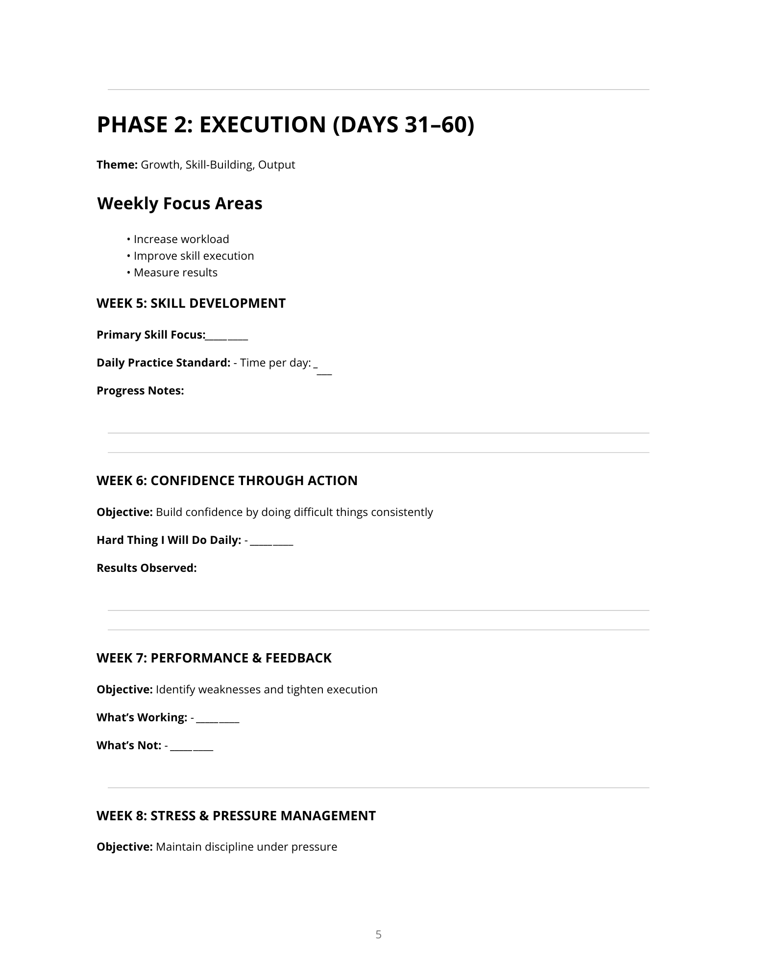 90-Day Course Planner for Men